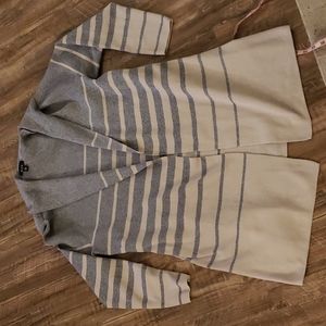 Warm striped cardigan